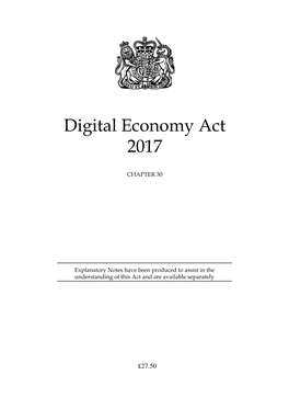 Digital Economy Act 2017