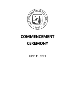 Commencement Ceremony