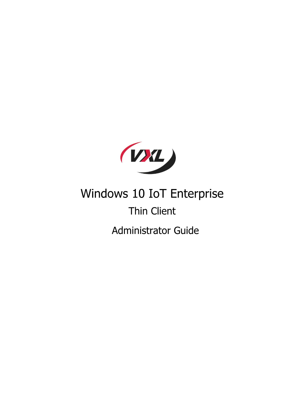 Windows 10 Iot Enterprise Thin Client Administrator Guide