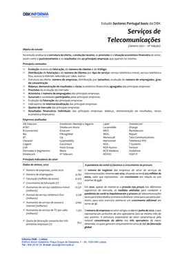 Serviços De Telecomunicações (Basic)