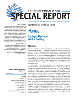 Hamas: Ideological Rigidity and Political Flexibility