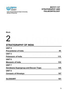 Stratigraphy of India