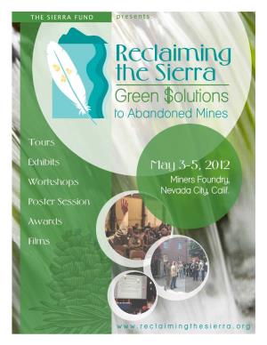 Reclaiming the Sierra 2012 Conference Program