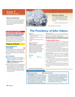 The Presidency of John Adams