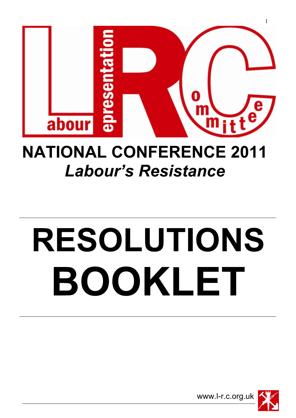 Resolutions Booklet