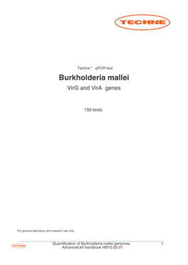 Burkholderia Mallei Virg and Vira Genes