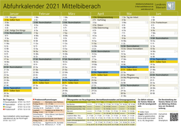 Abfuhrkalender 2021 Mittelbiberach