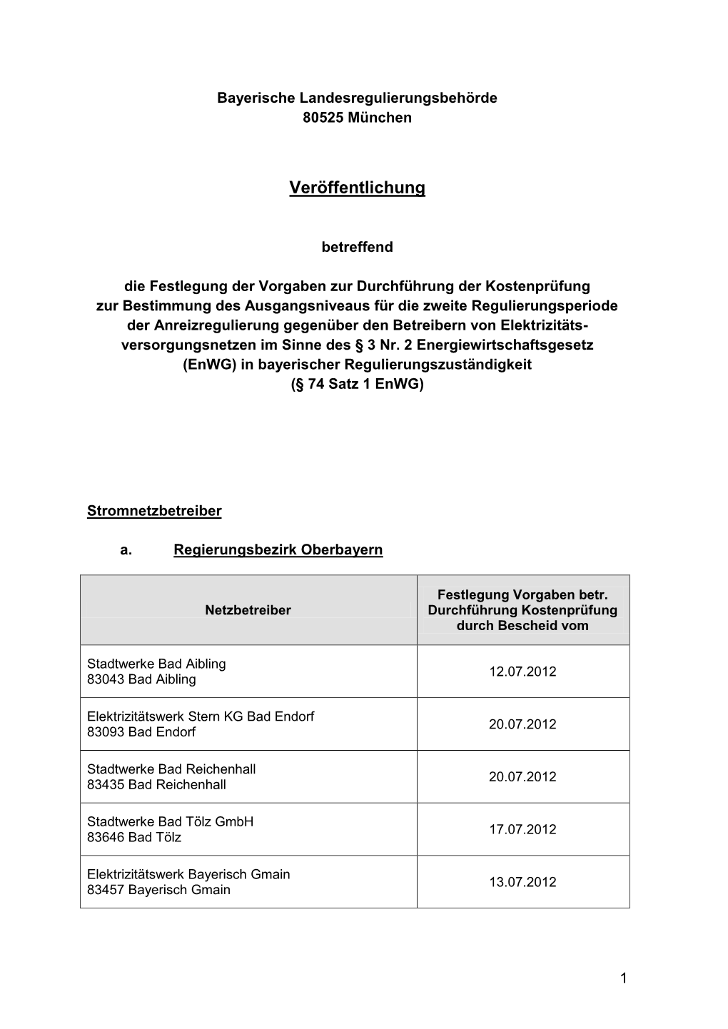 Preisblatt Strom Netznutzungsentgelte