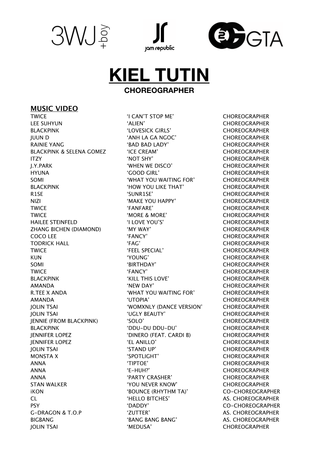 Kiel Tutin Resume