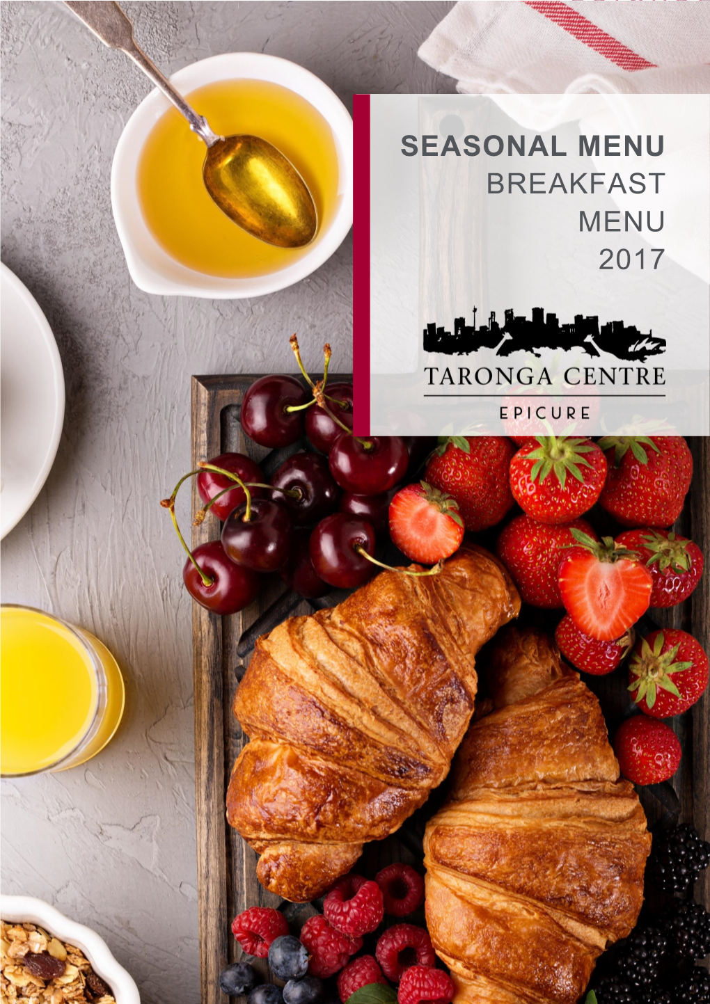 Seasonal Menu Breakfast Menu 2017