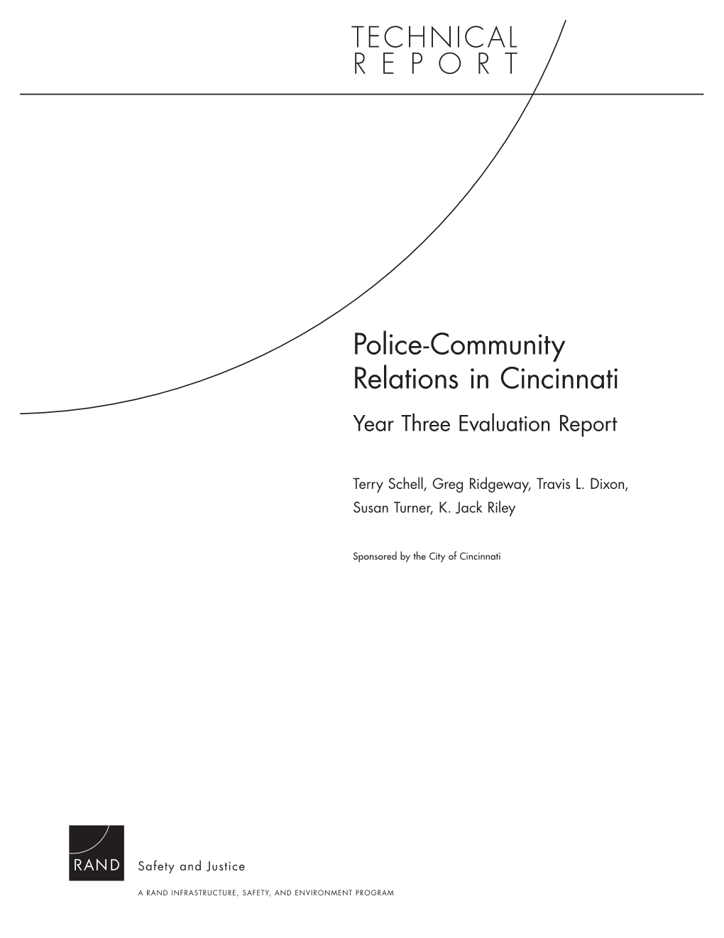 Police-Community Relations in Cincinnati Year Three Evaluation Report