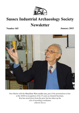 Sussex Industrial Archaeology Society Newsletter Number 165 January 2015
