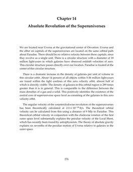 14. Absolute Revolution of the Superuniverses
