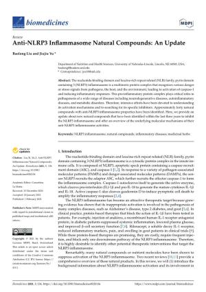 Anti-NLRP3 Inflammasome Natural Compounds: an Update