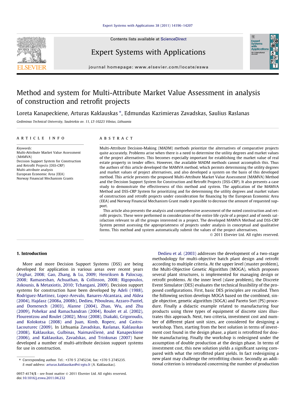 Method and System for Multi-Attribute Market Value Assessment In