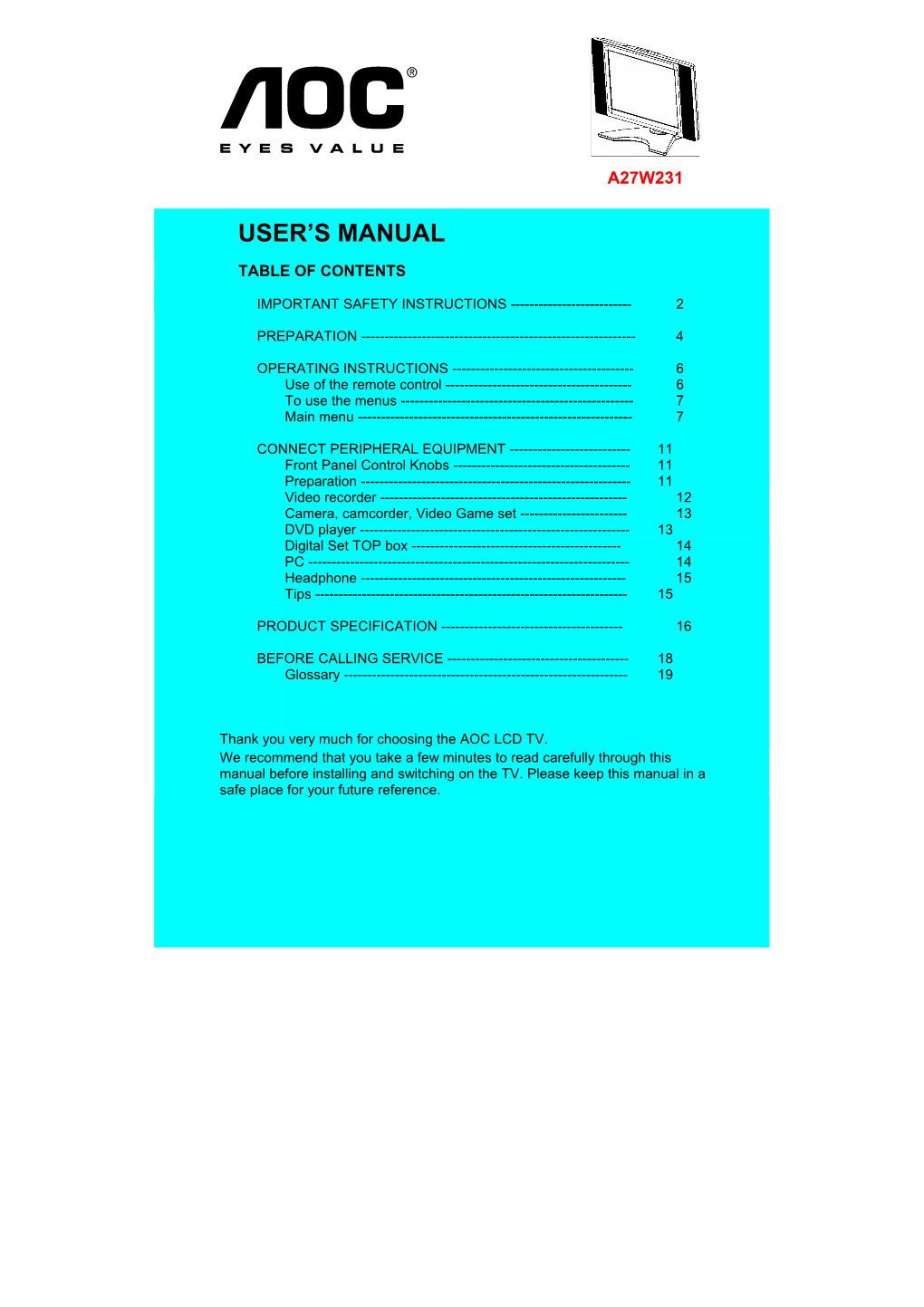 User's Manual