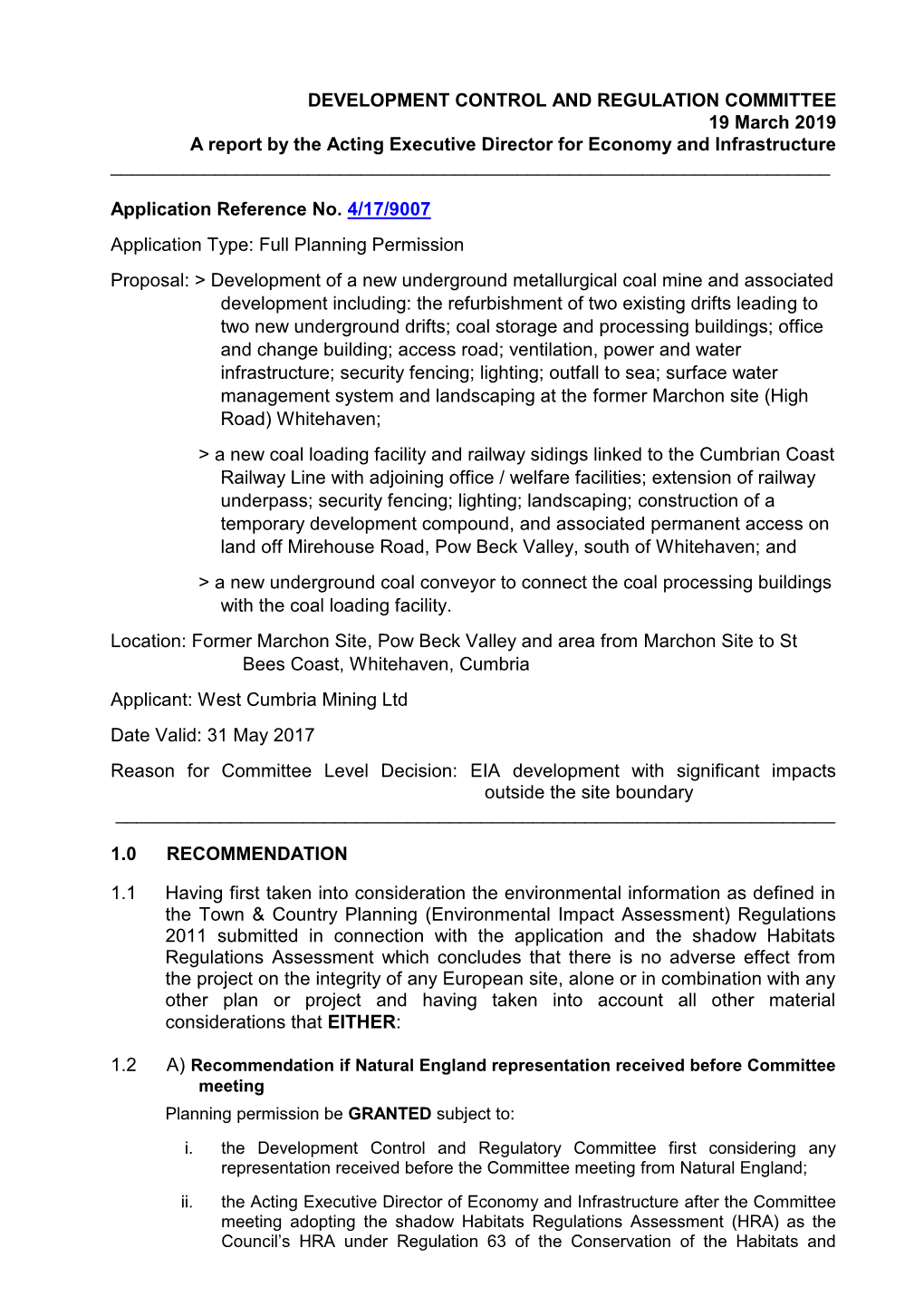 Development of a New Underground Metallurgical Coal Mine