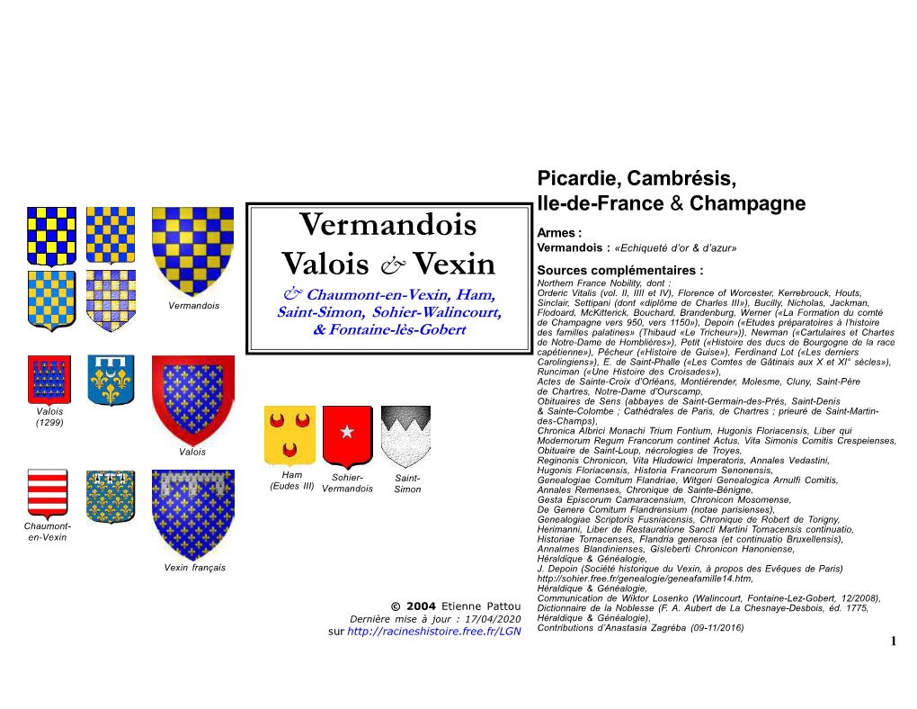 Vermandois Valois & Vexin