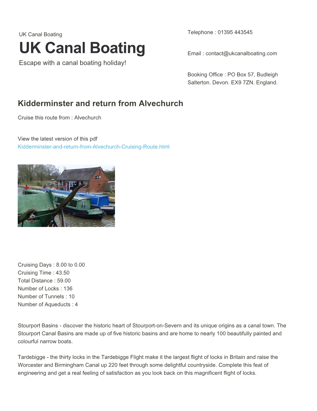 Kidderminster and Return from Alvechurch | UK Canal Boating