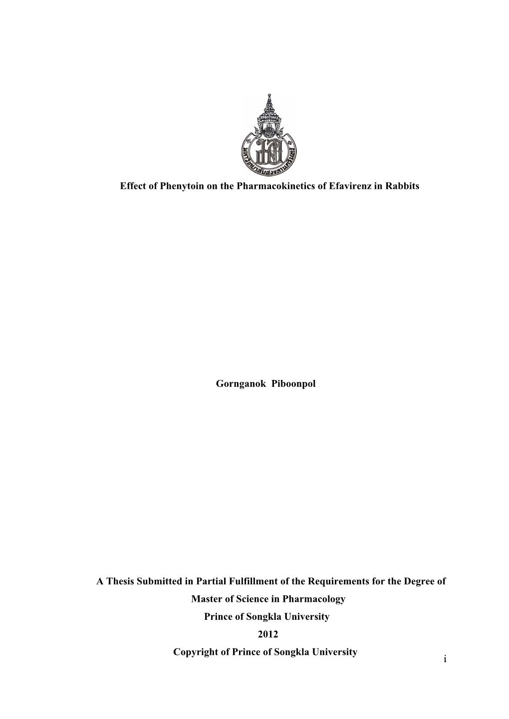 Effect of Phenytoin on the Pharmacokinetics of Efavirenz in Rabbits