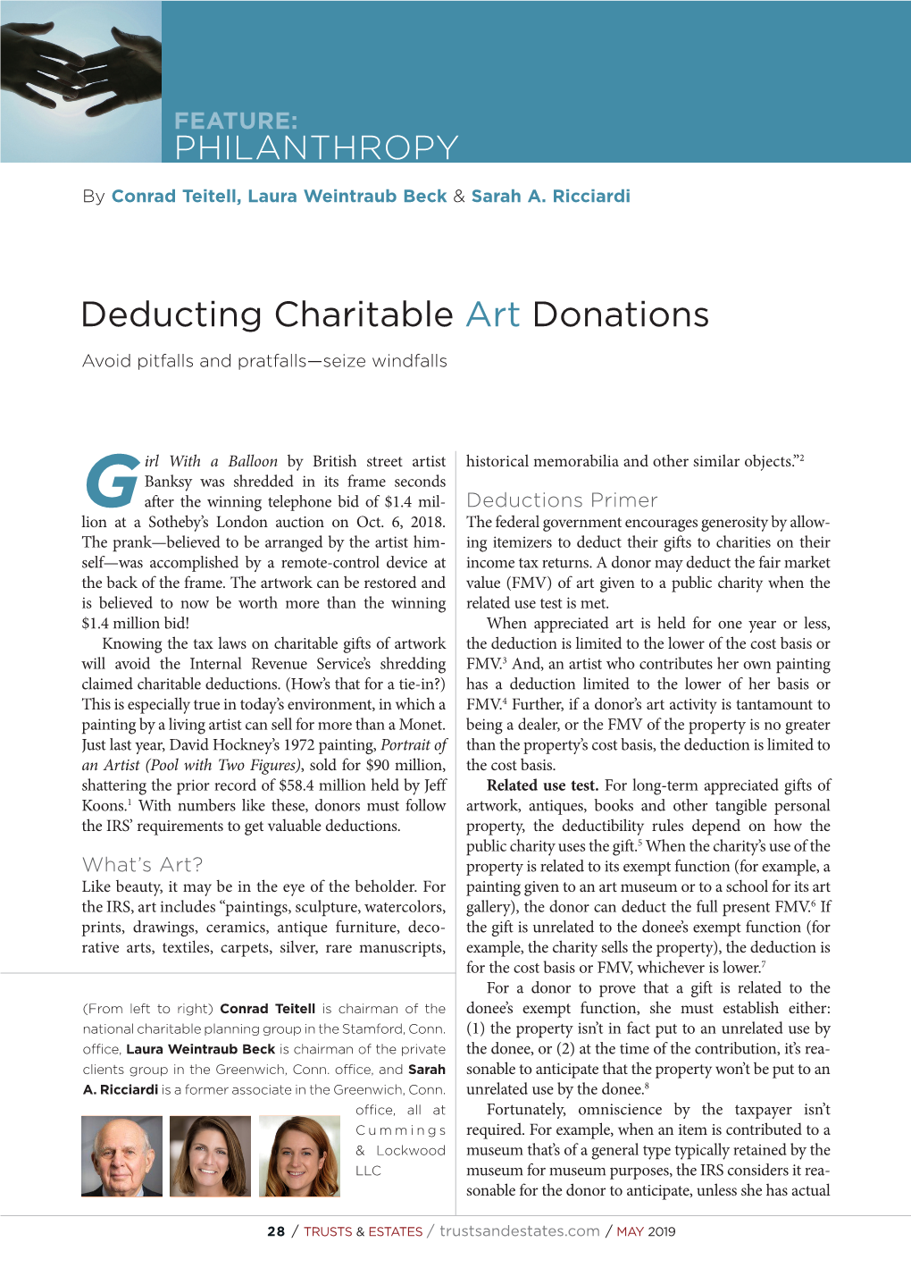 Deducting Charitable Art Donations