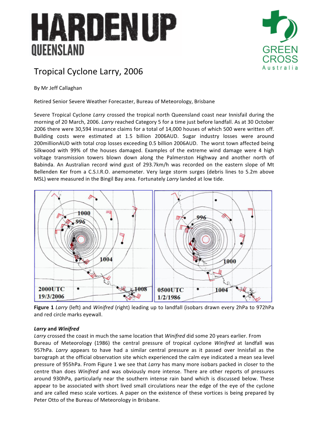 Tropical Cyclone Larry, 2006