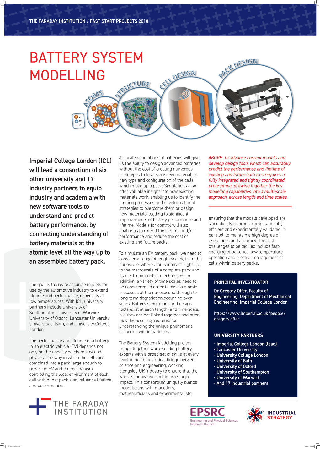 Imperial College London (ICL) Will Lead a Consortium of Six Other