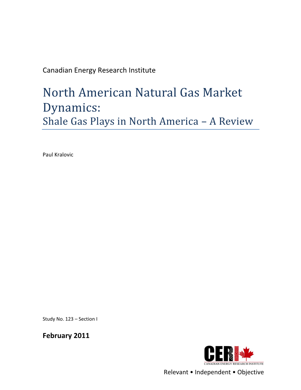 Shale Gas Plays in North America – a Review