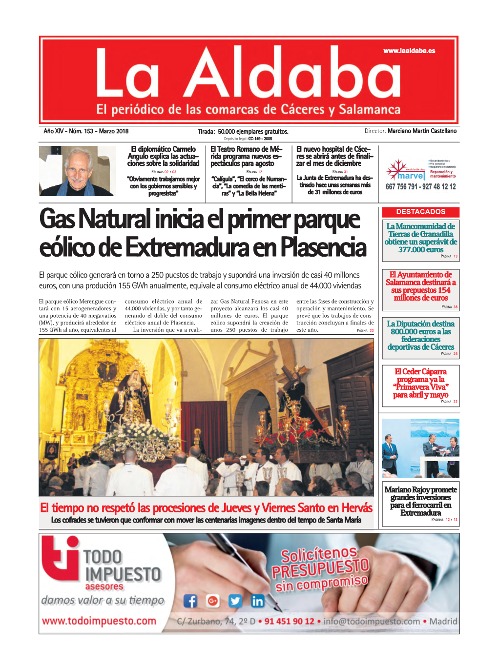 Gas Natural Inicia El Primer Parque Eólico De Extremadura En Plasencia