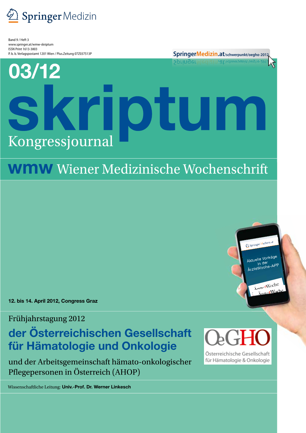 Kongressjournal Wmw Wiener Medizinische Wochenschrift