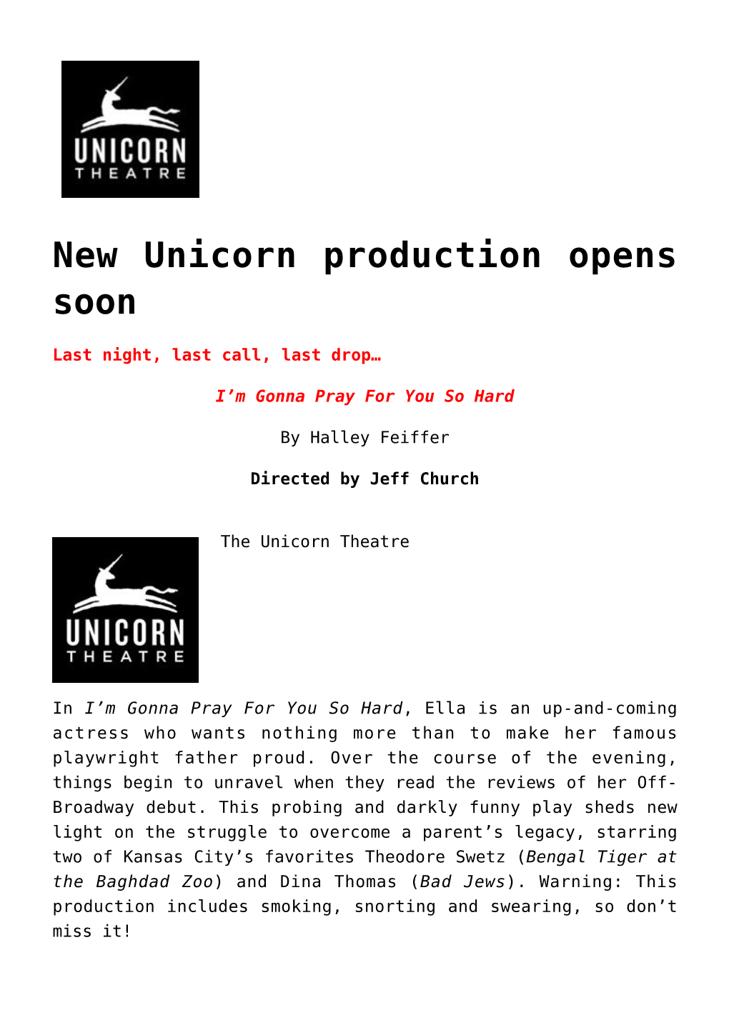 New Unicorn Production Opens Soon