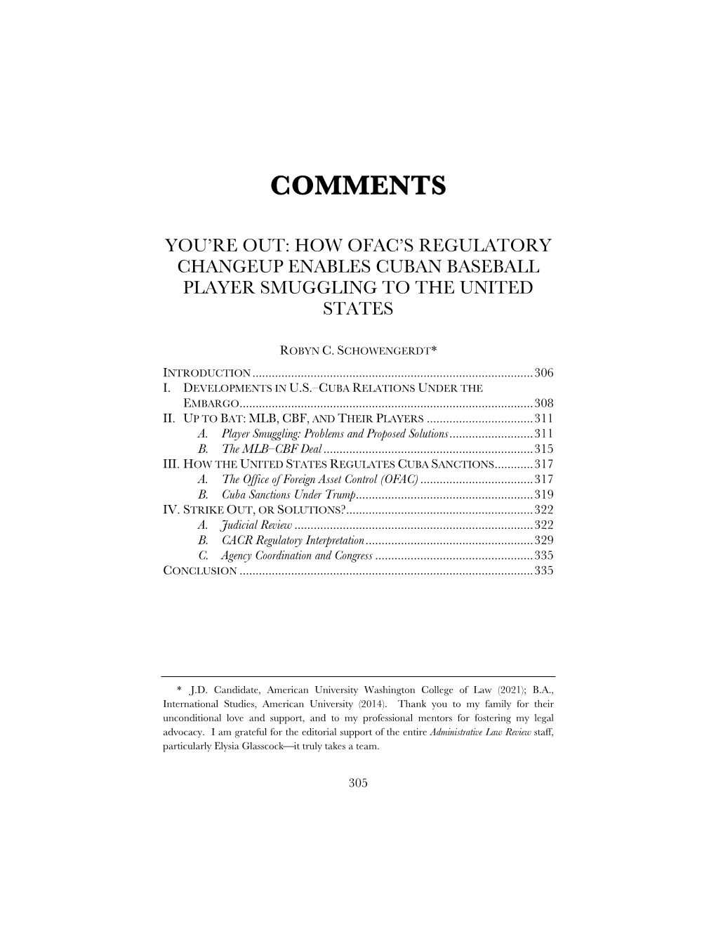 How OFAC's Regulatory Changeup Enables Cuban Baseball Player Smuggling to the United States