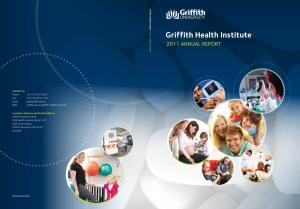 Griff Ith Health Institute 2011 ANNUAL REPORT