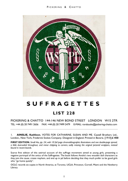 Suffragettes List 228