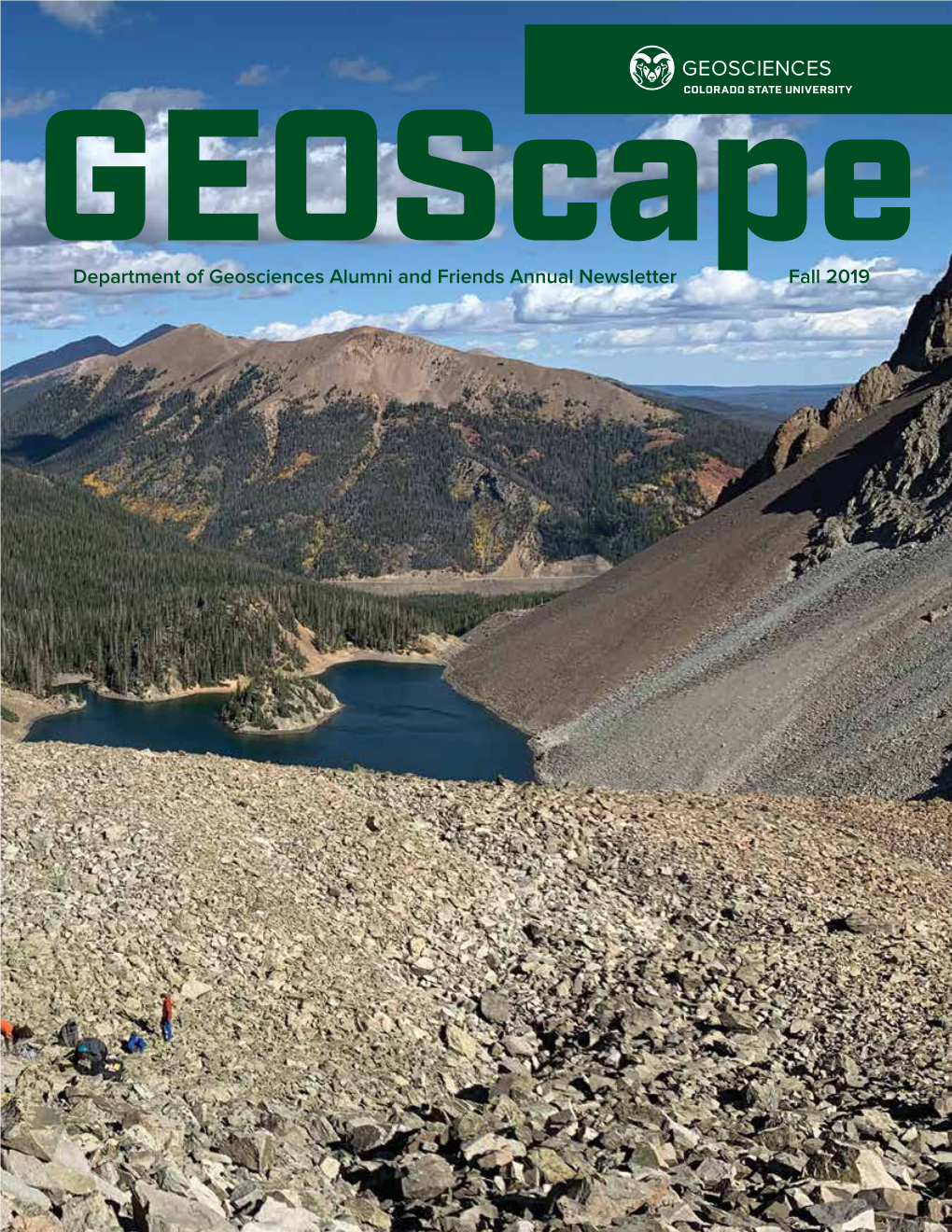 Geoscapedepartment of Geosciences Alumni and Friends Annual Newsletter Fall 2019 Ph.D