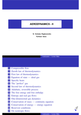 Introduction to Gas Dynamics All Lecture Slides