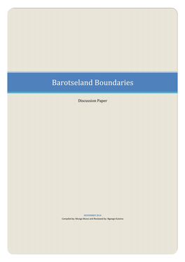 Barotseland Boundaries