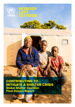 Contributing to Mitigate a Shelter Crisis