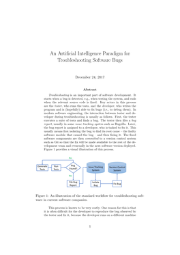 An Artificial Intelligence Paradigm for Troubleshooting Software Bugs