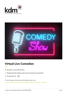 Virtual Live Comedian