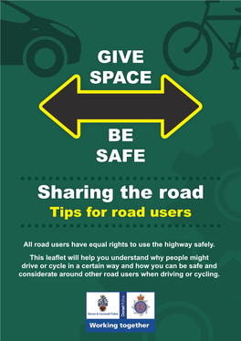 Sharing the Road Tips for Road Users