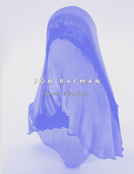 Jon Rafman (1981) Is an Artist, Filmmaker, ART:21 and Essayist
