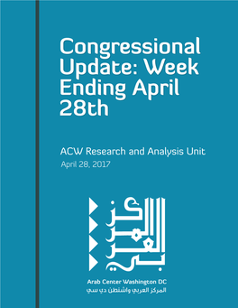 Congressional Update: Week Ending April 28Th