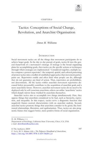 Tactics: Conceptions of Social Change, Revolution, and Anarchist Organisation