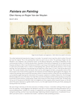 Painters on Painting Ellen Harvey on Rogier Van Der Weyden