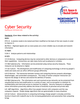 "Cyber Security" Activity