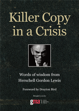 Killer Copy in a Crisis