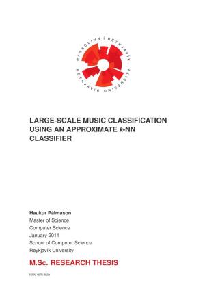 M.Sc. RESEARCH THESIS LARGE-SCALE MUSIC
