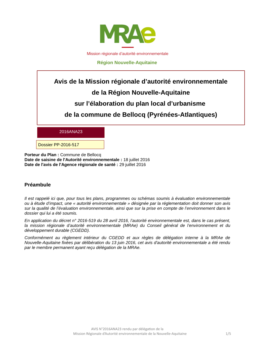 Piece1a Rapport De Présentation