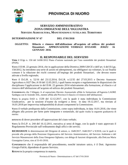 Provincia Di Nuoro